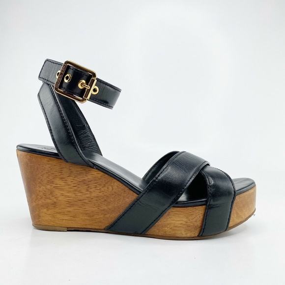 Tory Burch | Shoes | Tory Burch Almita Leather Platform Wedge Sandal |  Poshmark